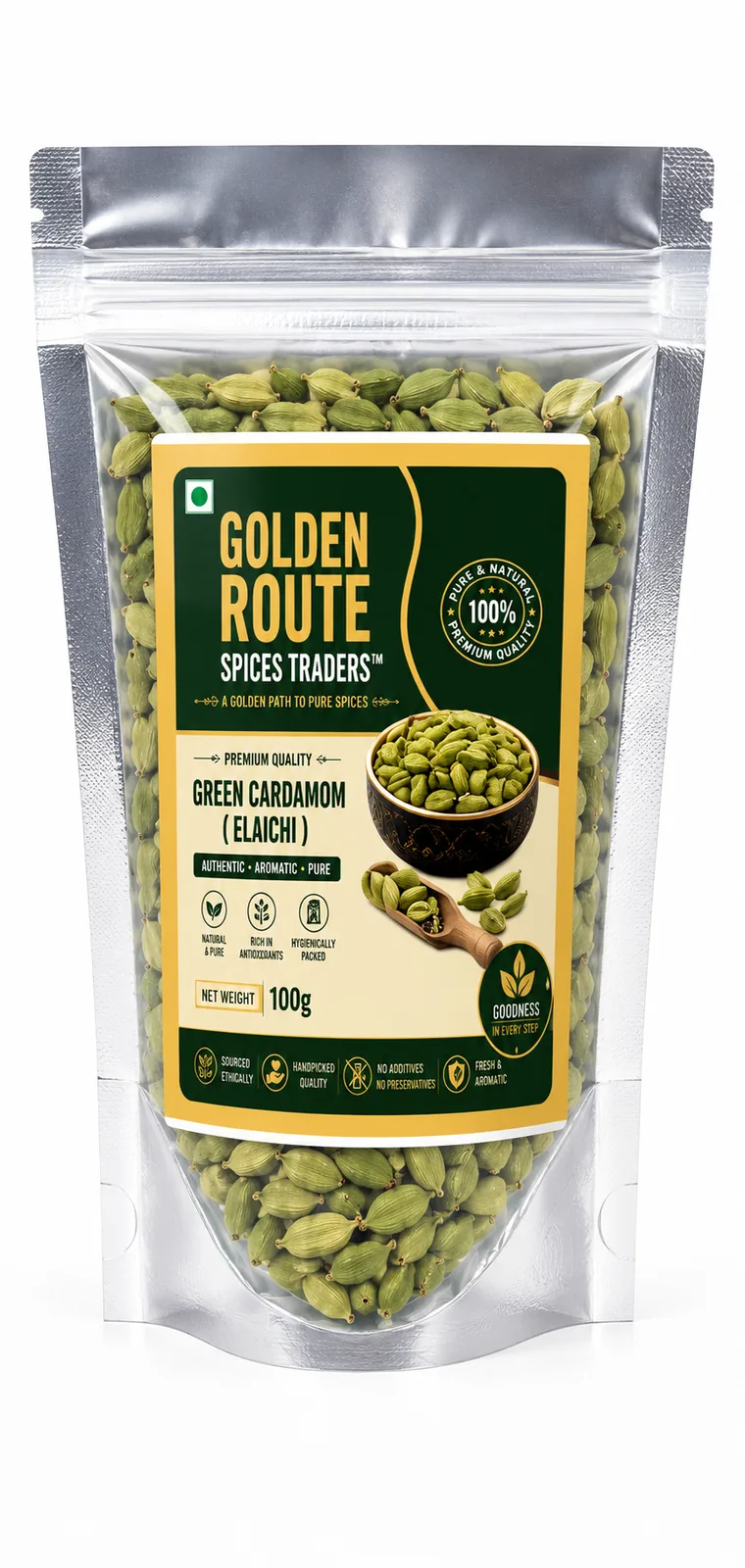Green cardamom pods
